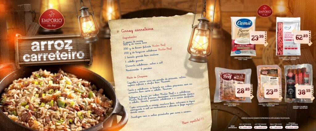 Arroz Carreteiro — campanha e ofertas — peça de comunicação