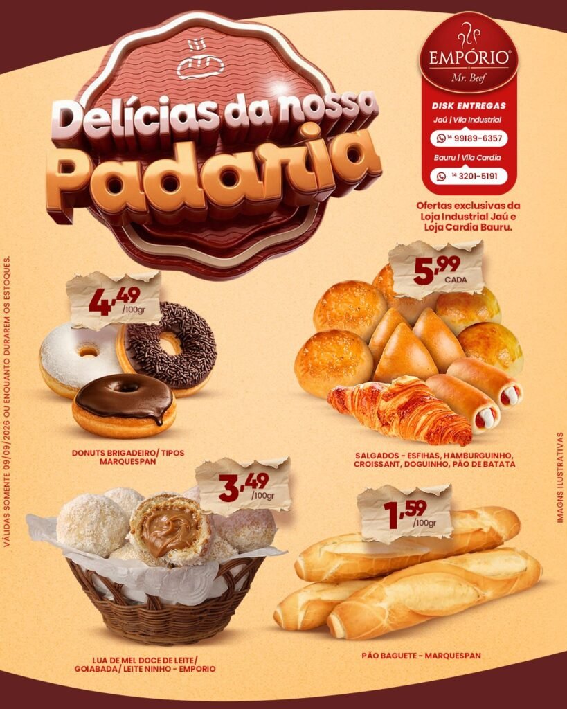 Delícias da padaria — peça de comunicação