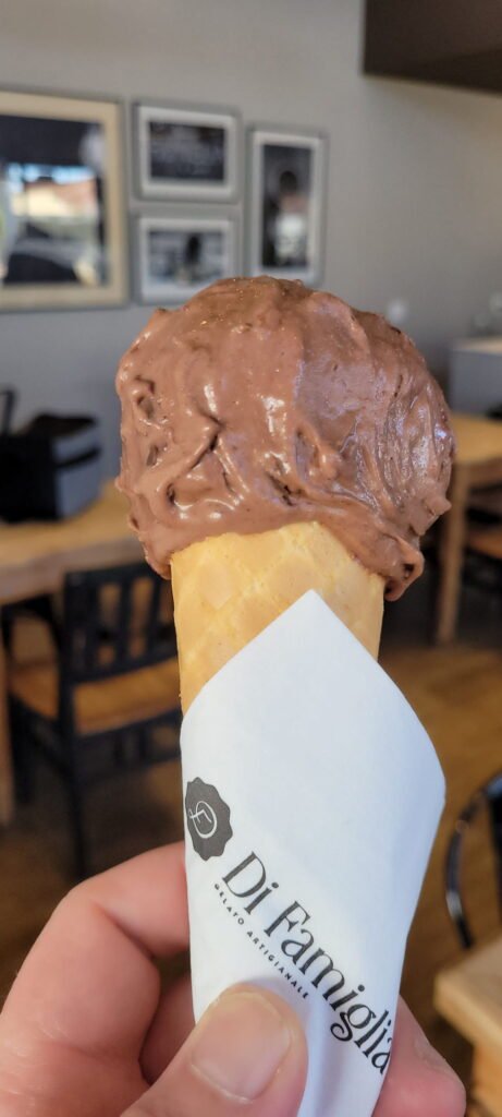 Gelato na casquinha — fotografia de produto