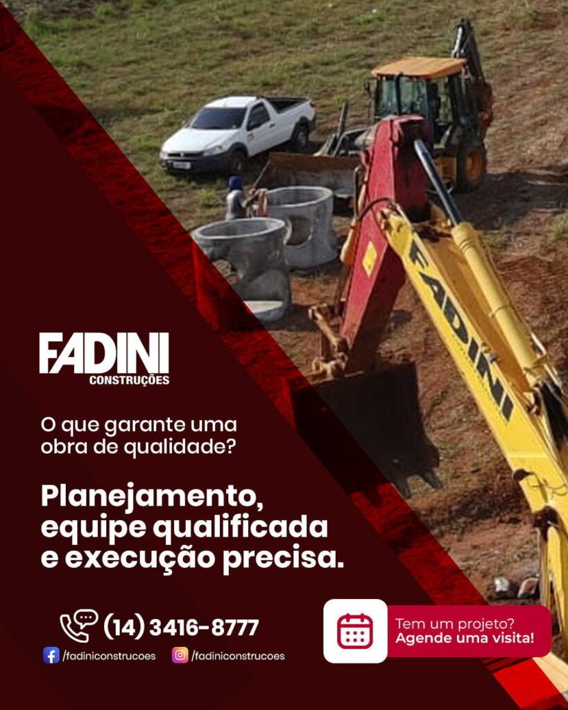 Fadini — campanha de equipamentos e execução