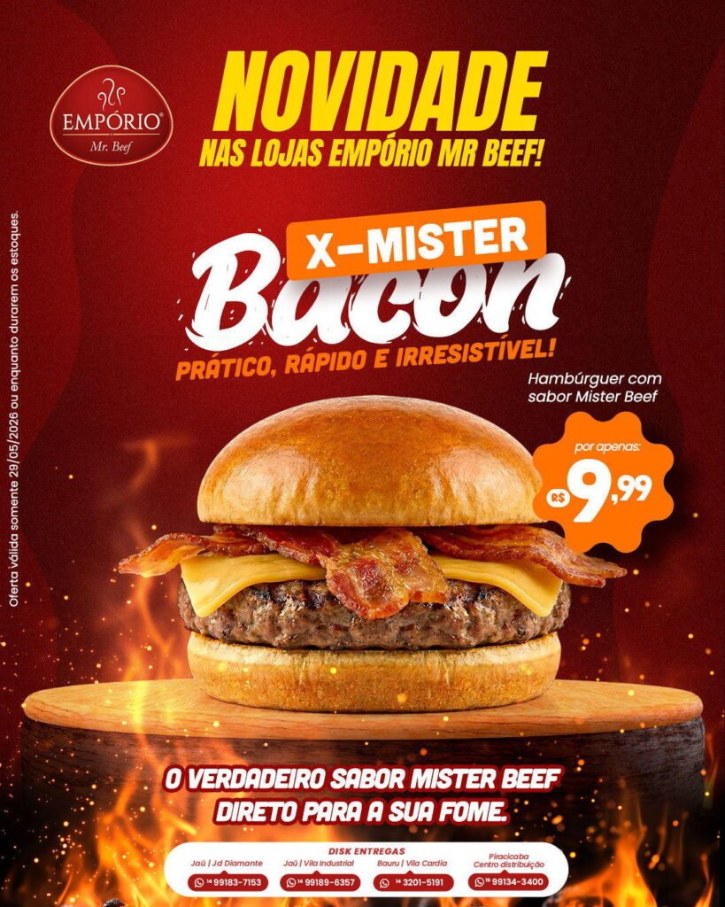 X-Mister Bacon — campanha de produto