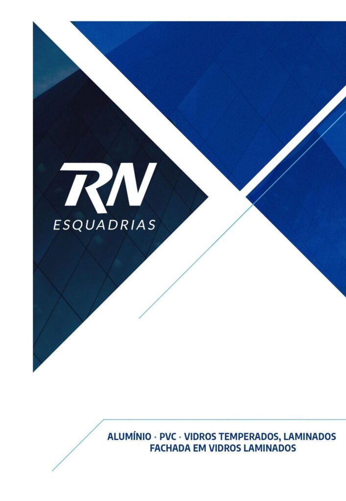 Peça gráfica corporativa RN Esquadrias