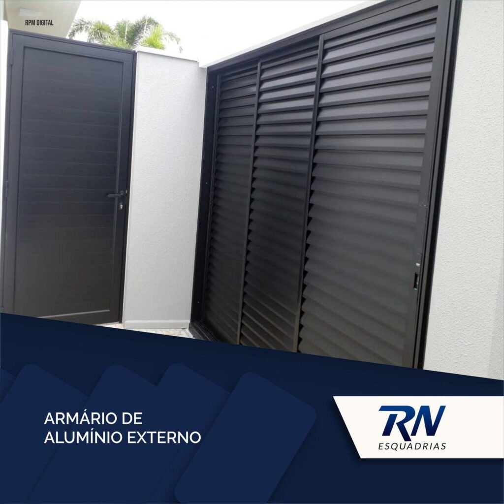 Aplicação de esquadrias em ambiente residencial
